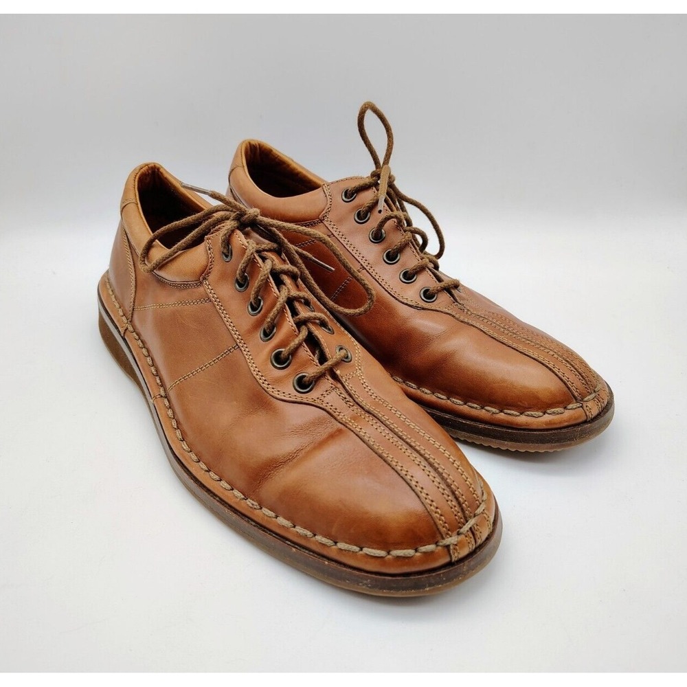Allen Edmonds Torino Brown Leather Split Toe Casual Oxford Shoe Men 9.5B